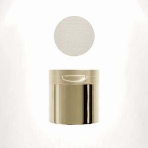 Madagascar vanilla powder jar styled on a clean white background in warm earth tones